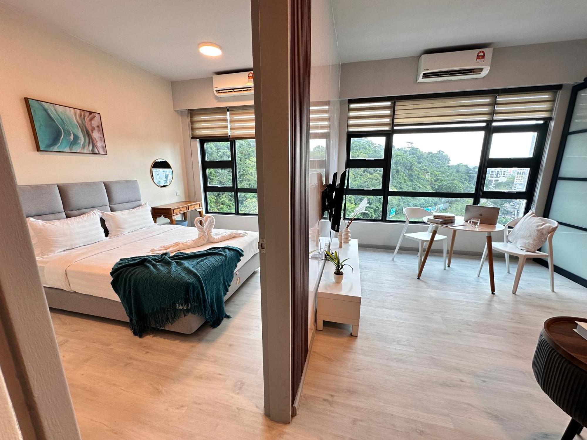 Jq1 Sea & Pool Or City View Wifi I Washing Machine For Some Units I Cuckoo Water Jesselton Quay By R2 Kota Kinabalu Exteriör bild
