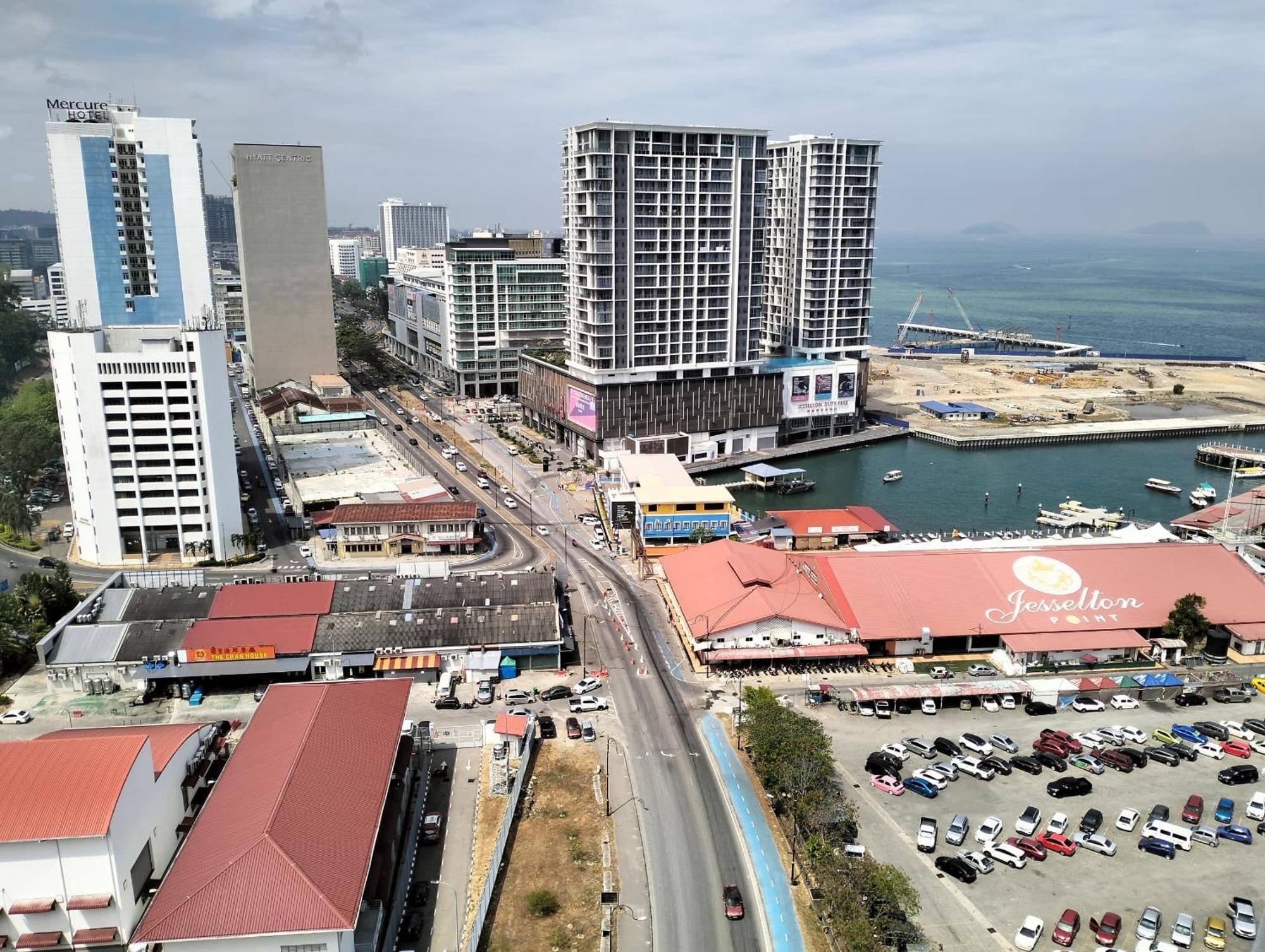 Jq1 Sea & Pool Or City View Wifi I Washing Machine For Some Units I Cuckoo Water Jesselton Quay By R2 Kota Kinabalu Exteriör bild