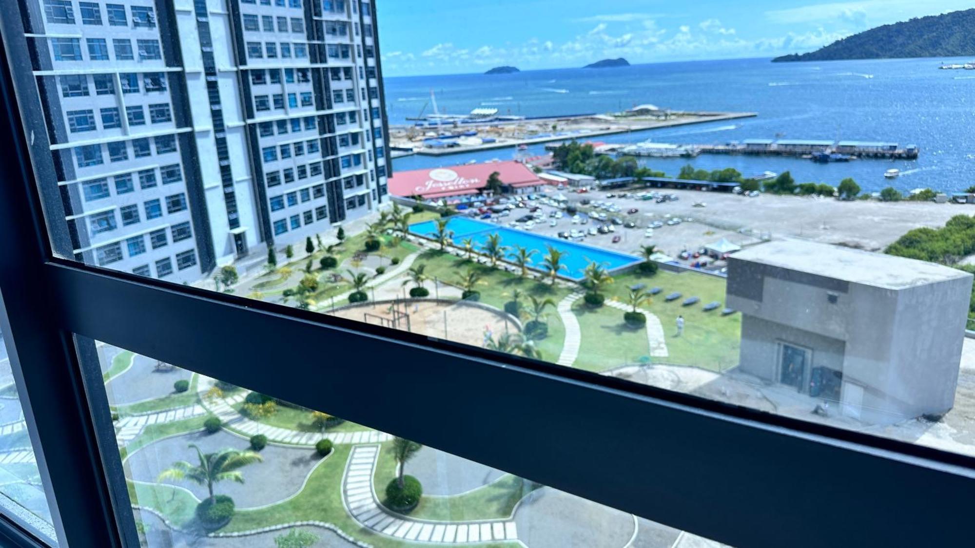 Jq1 Sea & Pool Or City View Wifi I Washing Machine For Some Units I Cuckoo Water Jesselton Quay By R2 Kota Kinabalu Exteriör bild