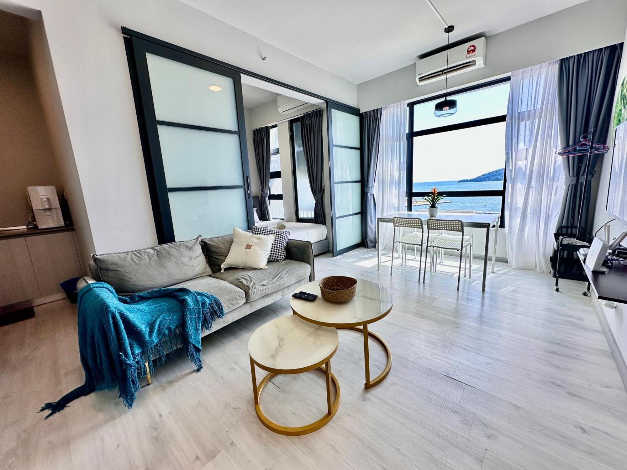 Jq1 Sea & Pool Or City View Wifi I Washing Machine For Some Units I Cuckoo Water Jesselton Quay By R2 Kota Kinabalu Exteriör bild