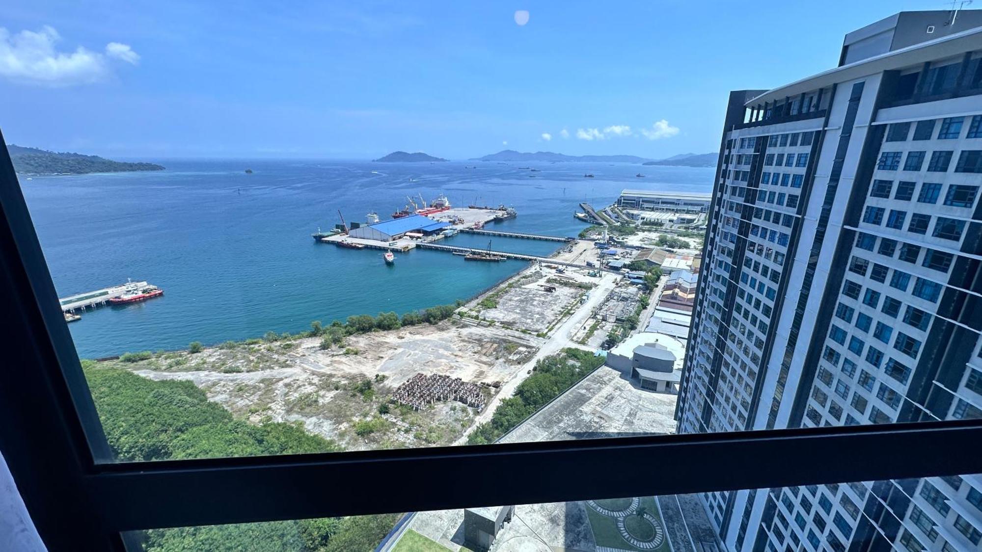 Jq1 Sea & Pool Or City View Wifi I Washing Machine For Some Units I Cuckoo Water Jesselton Quay By R2 Kota Kinabalu Exteriör bild