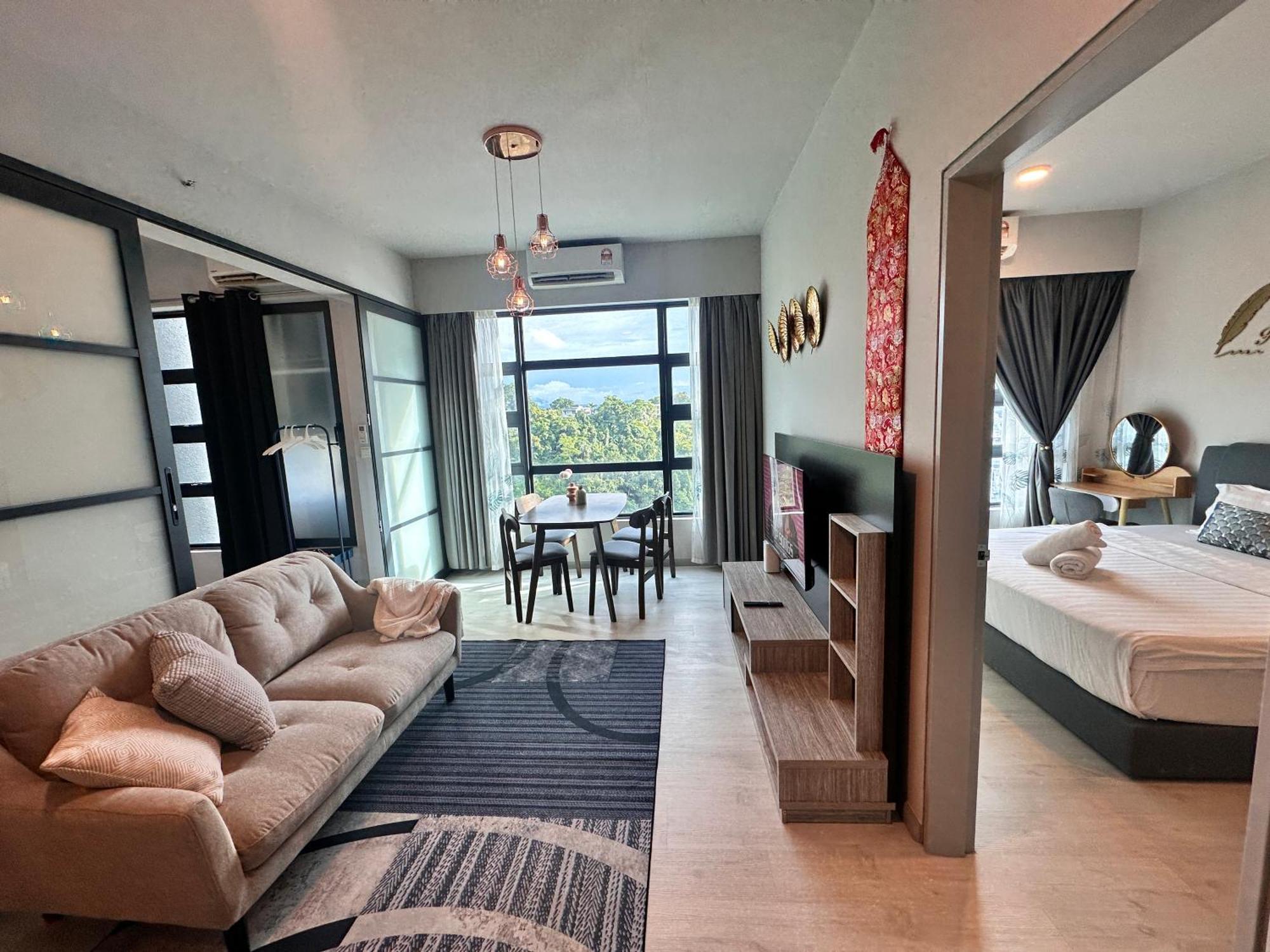 Jq1 Sea & Pool Or City View Wifi I Washing Machine For Some Units I Cuckoo Water Jesselton Quay By R2 Kota Kinabalu Exteriör bild