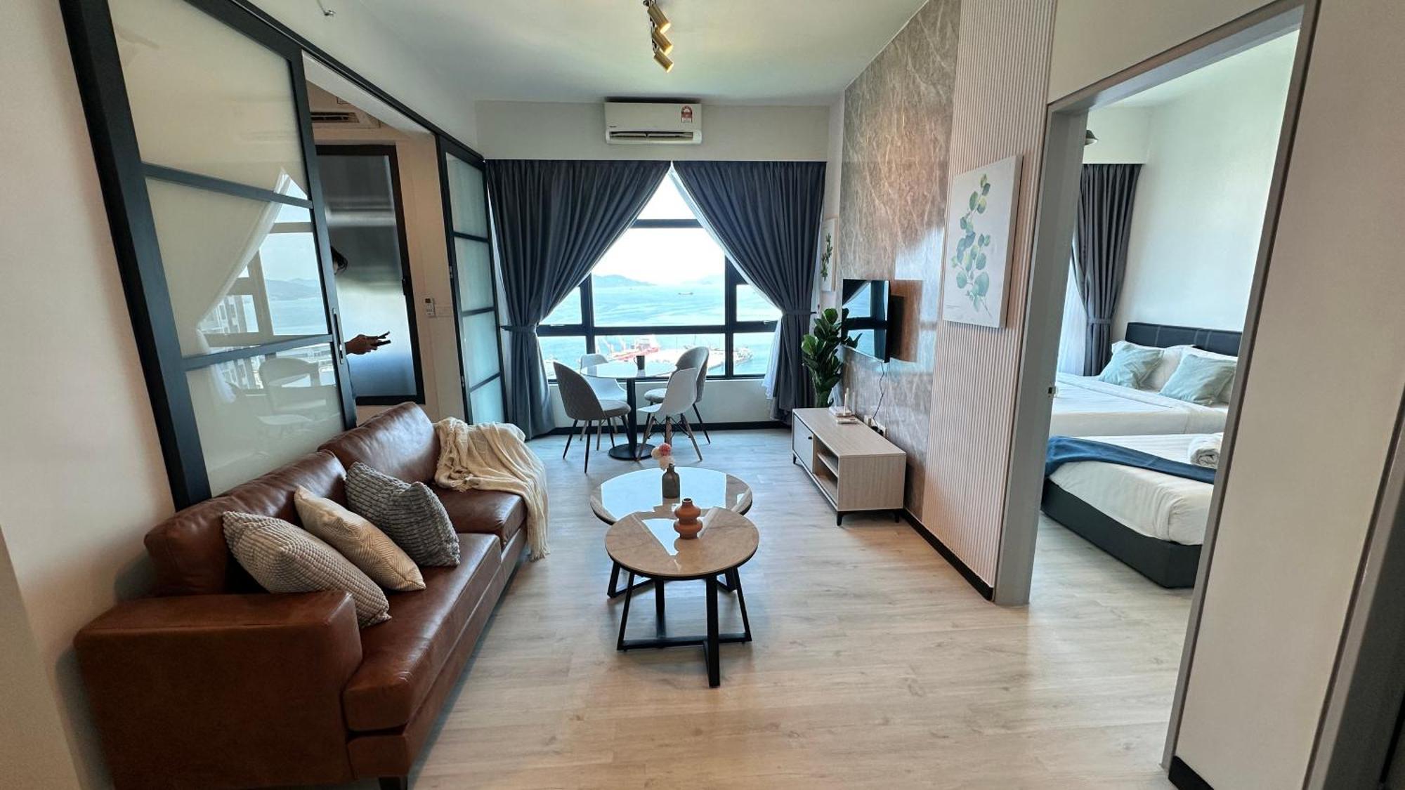 Jq1 Sea & Pool Or City View Wifi I Washing Machine For Some Units I Cuckoo Water Jesselton Quay By R2 Kota Kinabalu Exteriör bild